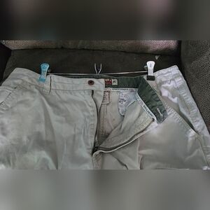 Coliseum Men's White Heavyweight Cargo cotton Shorts Size 38 Multiple Pockets